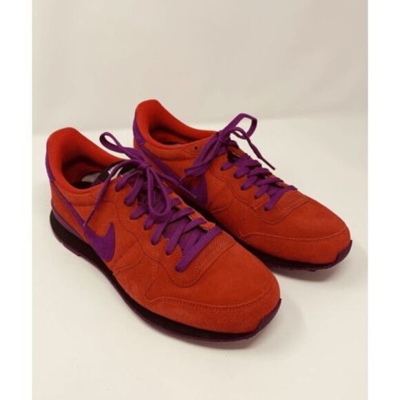 Nike Womens Shoes Size 10 Internationalist CW7637-991 Sneakers Red Purple Suede - Picture 4 of 12